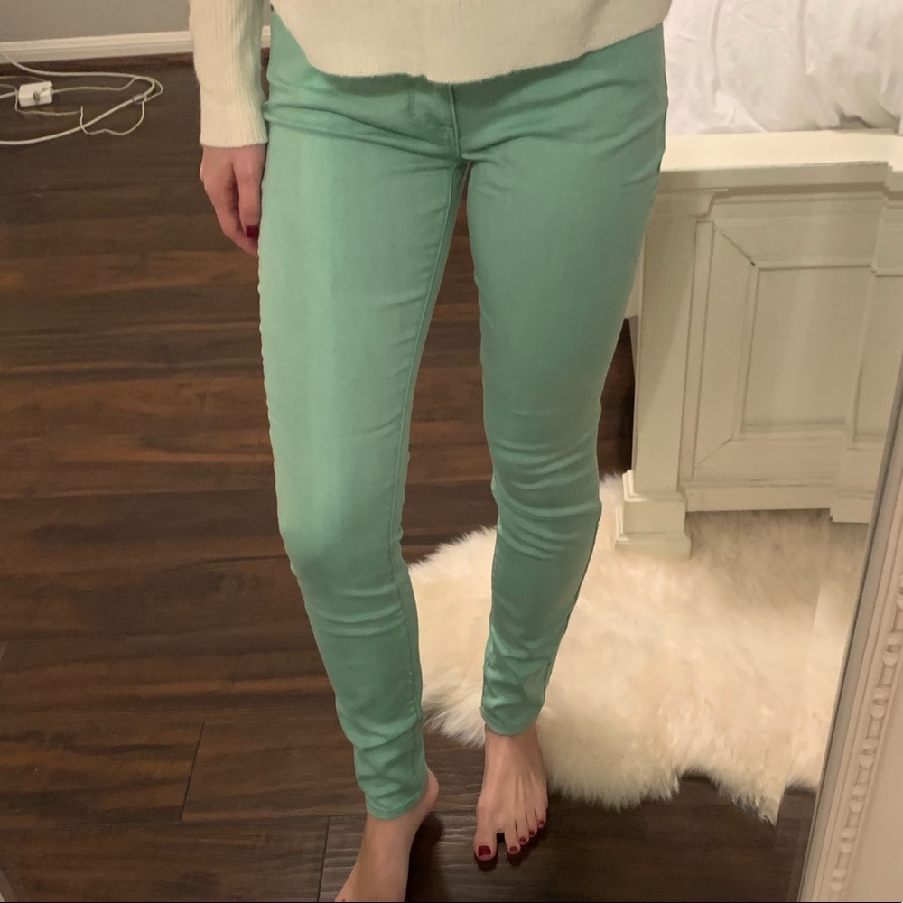 Bullhead denim teal jeggings